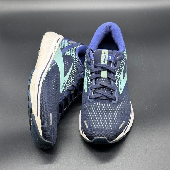 Brooks Ghost 14 Women's Wide Navy Running Shoes Size 7.5 - Picture 4 of 7